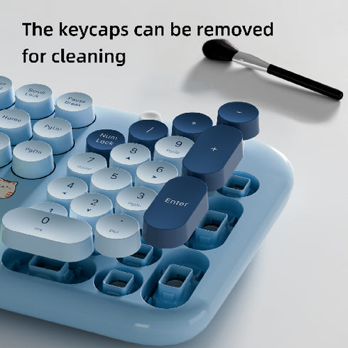 Ergonomic 2.4G Plug and Play Wireless Keyboard Mouse Combo.